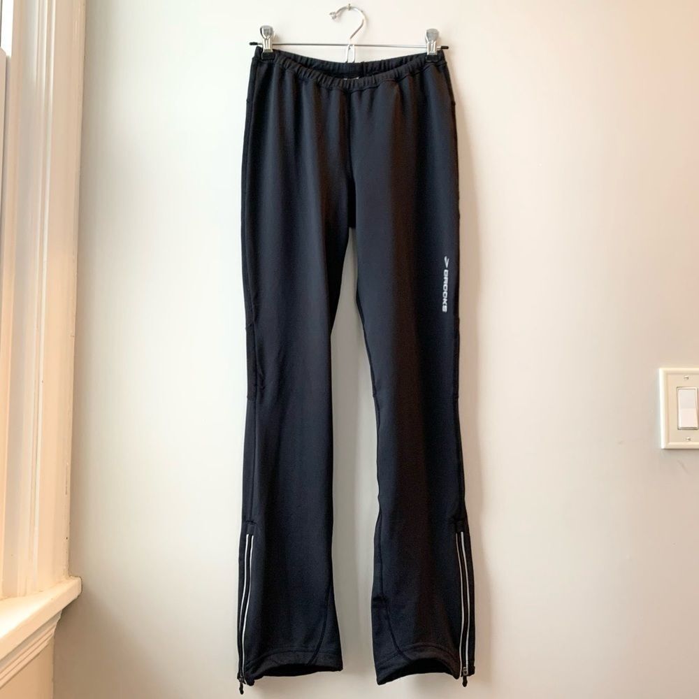 Brooks Soft Running Athletic Black Pant XS